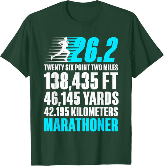 Marathon Running Design Women 26.2 Marathon Runner T-Shirt - T-Shirt | Forest