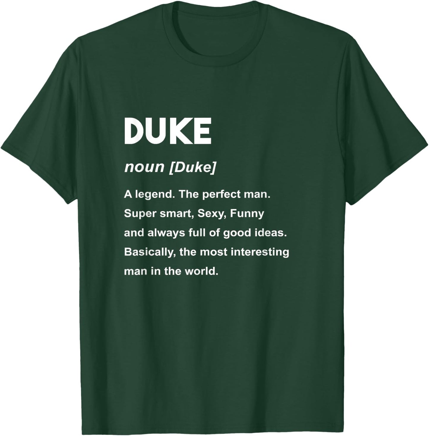 Duke Name Shirt | Duke T-Shirt - T-Shirt | Forest