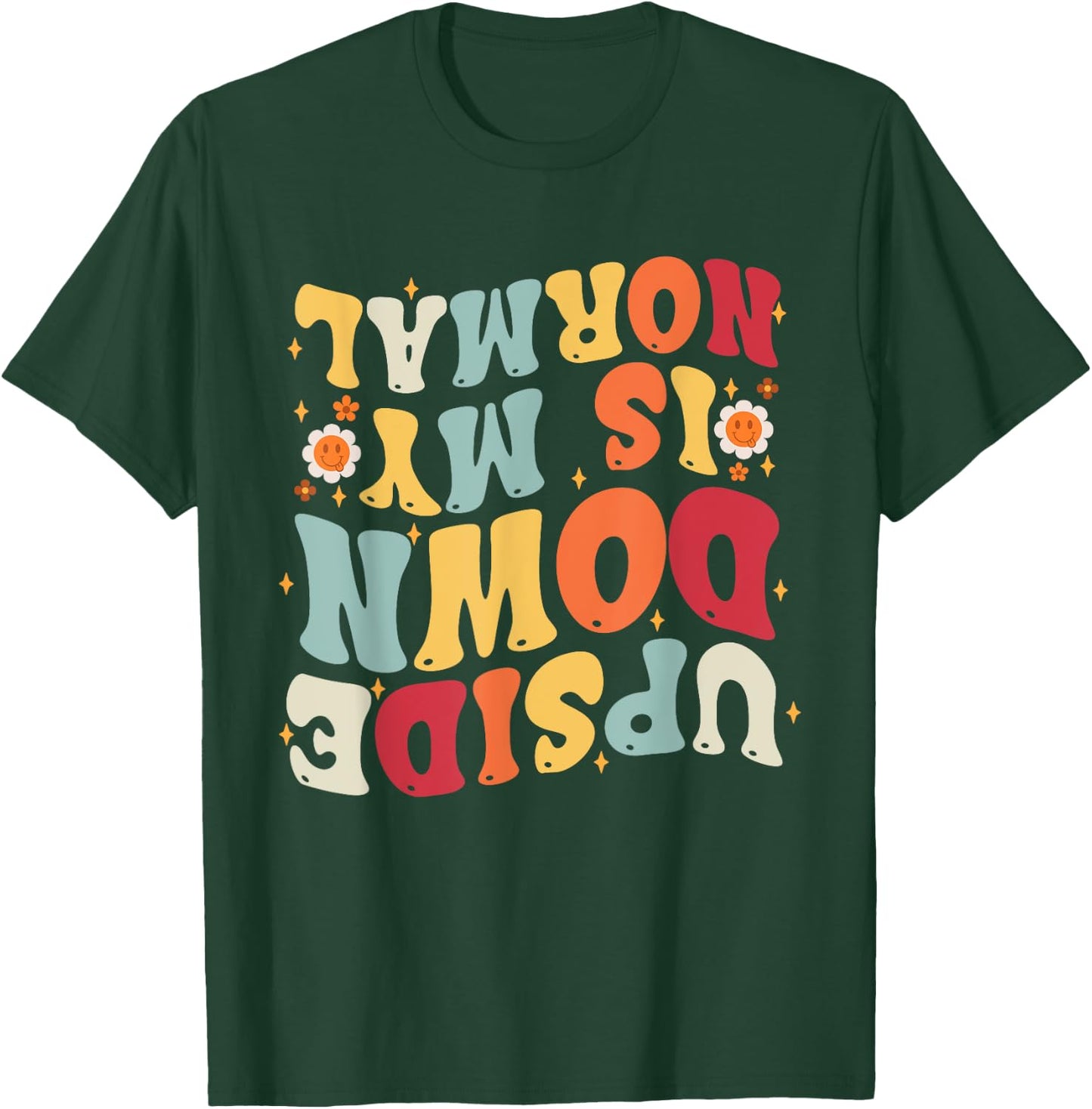 Upside Down Is My Normal Little Girls Gymnastics Gymnast T-Shirt - T-Shirt | Forest