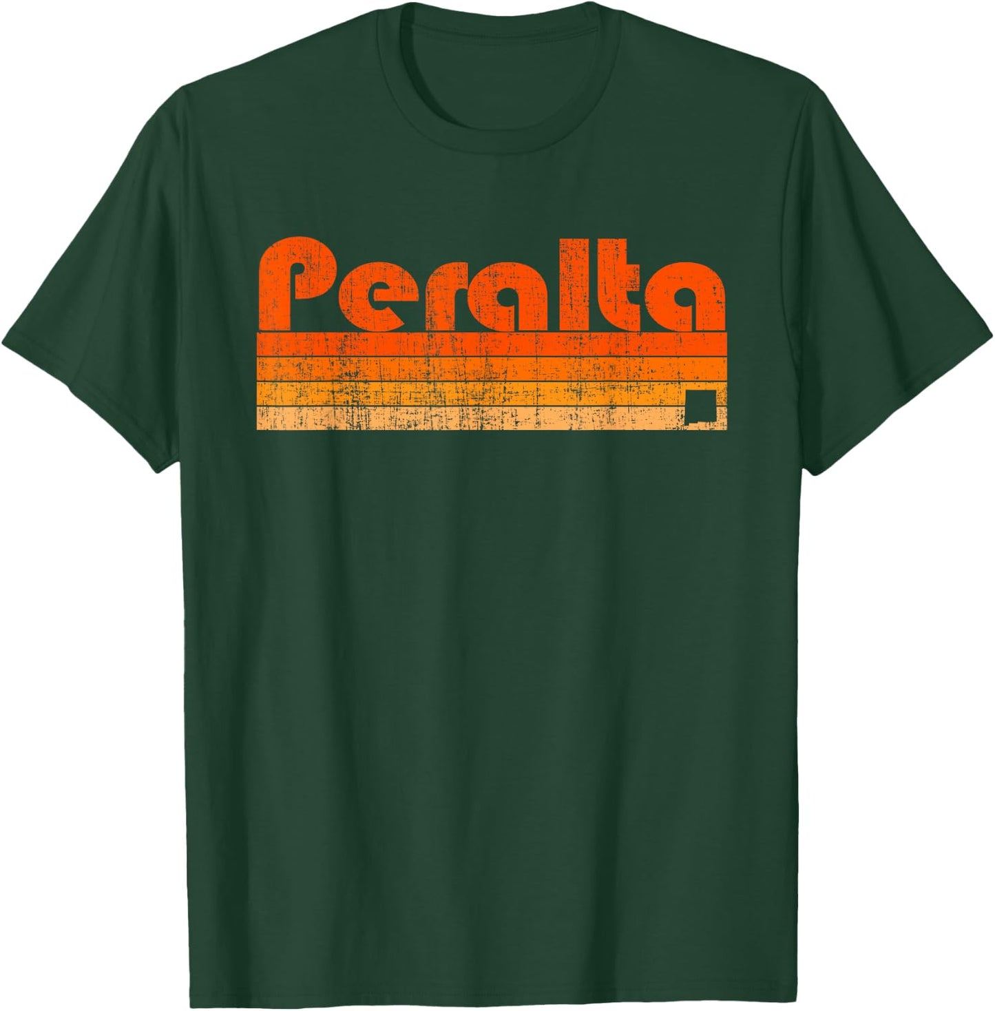 Peralta, New Mexico Retro 80s Style T-Shirt - T-Shirt | Forest