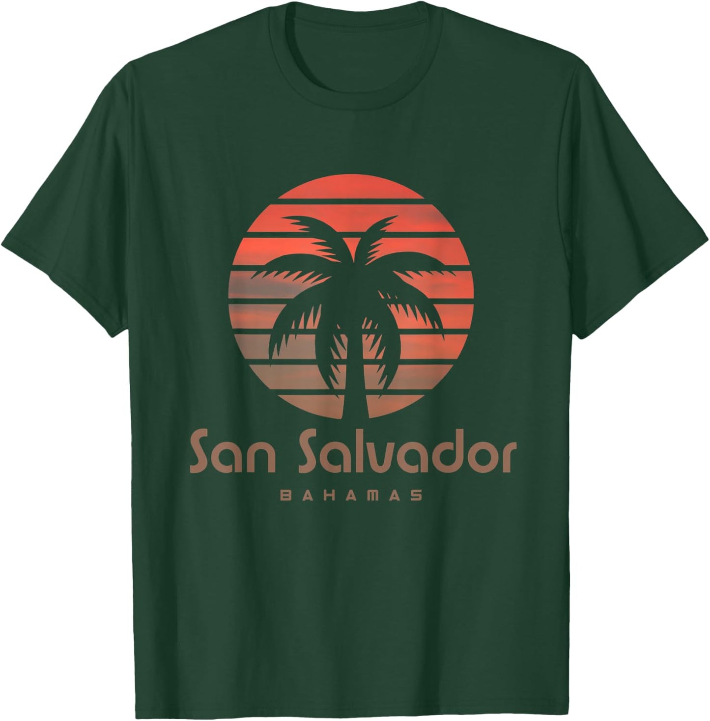 San Salvador Bahamas Travel Holiday Souvenir Beach T-Shirt - T-Shirt | Forest