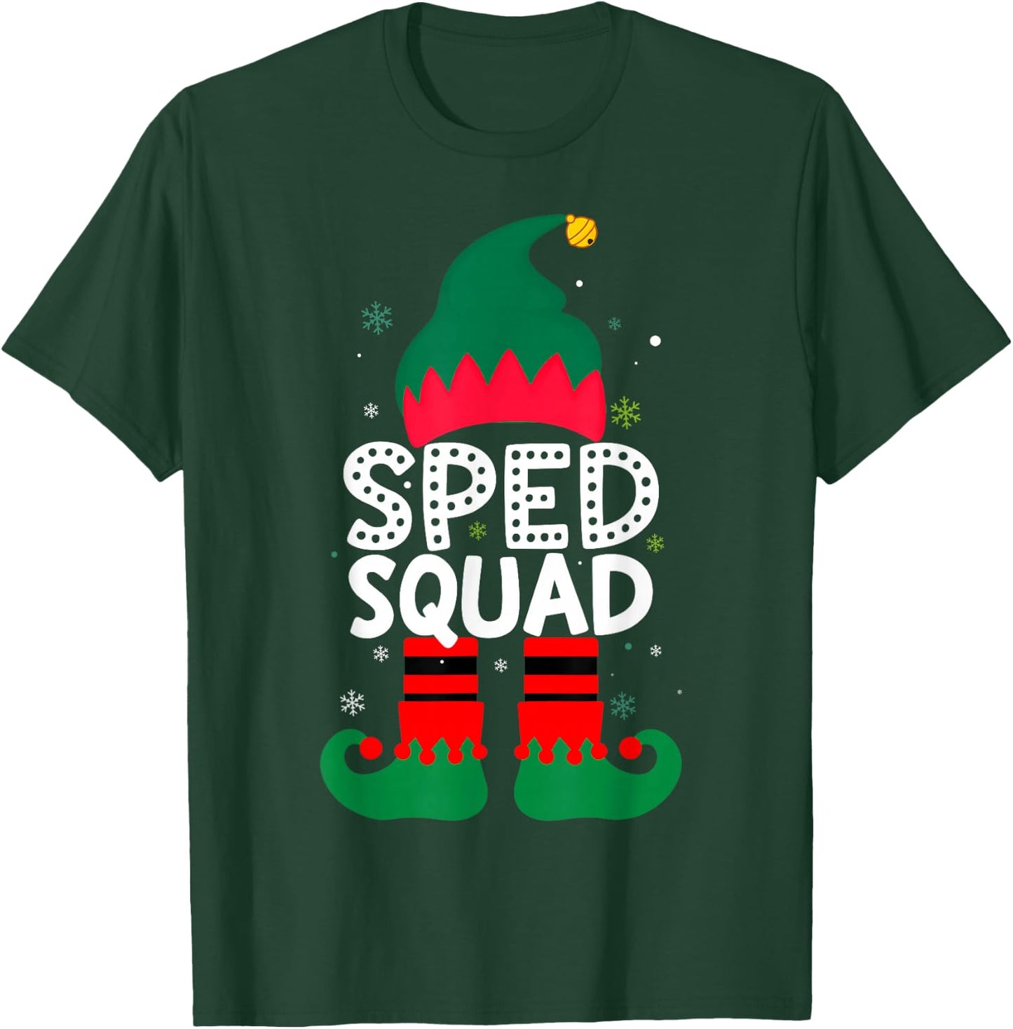 Sped Squad Special education for santa family christmas elf T-Shirt - T-Shirt | Forest