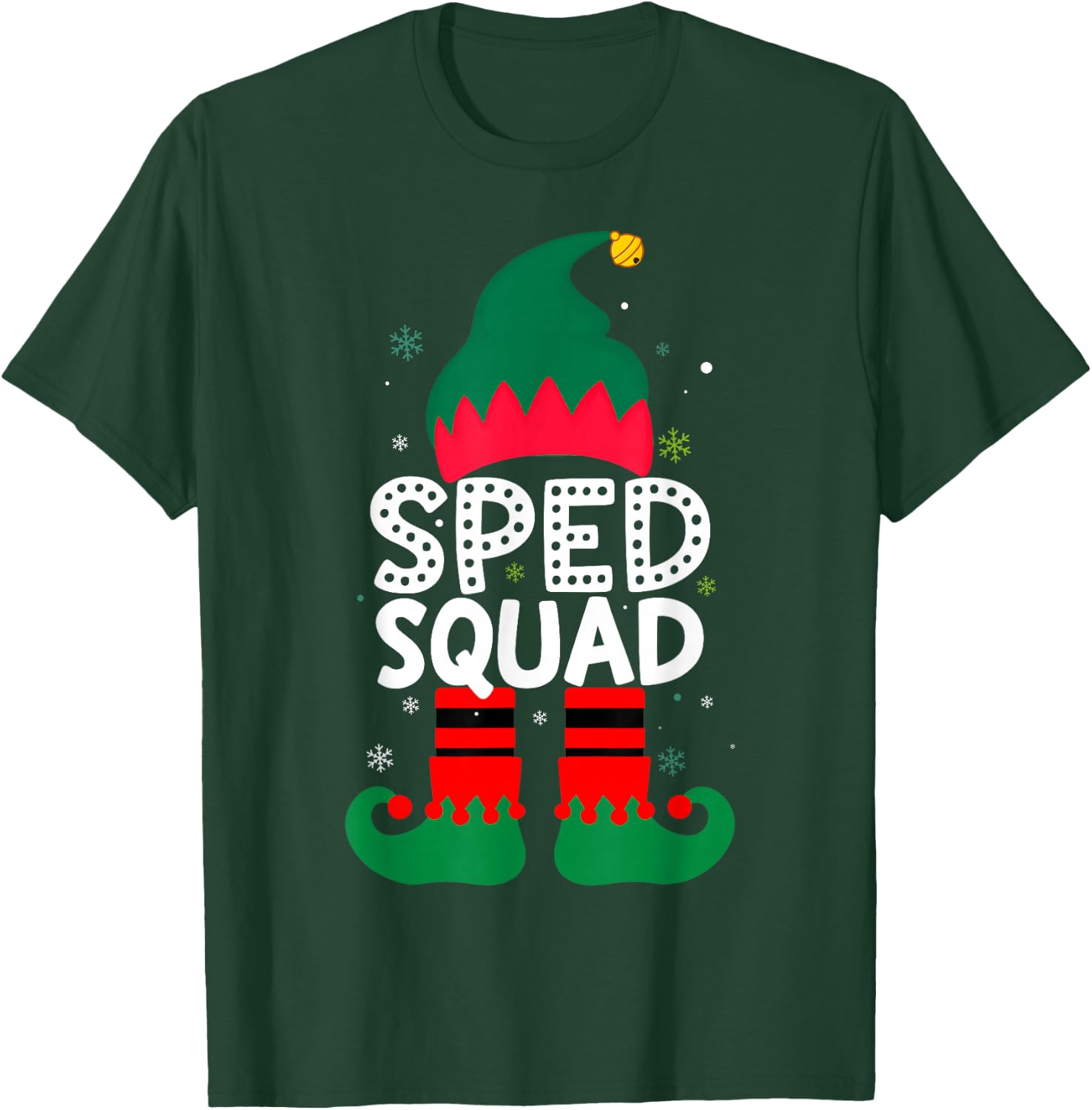 Sped Squad Special education for santa family christmas elf T-Shirt - T-Shirt | Forest