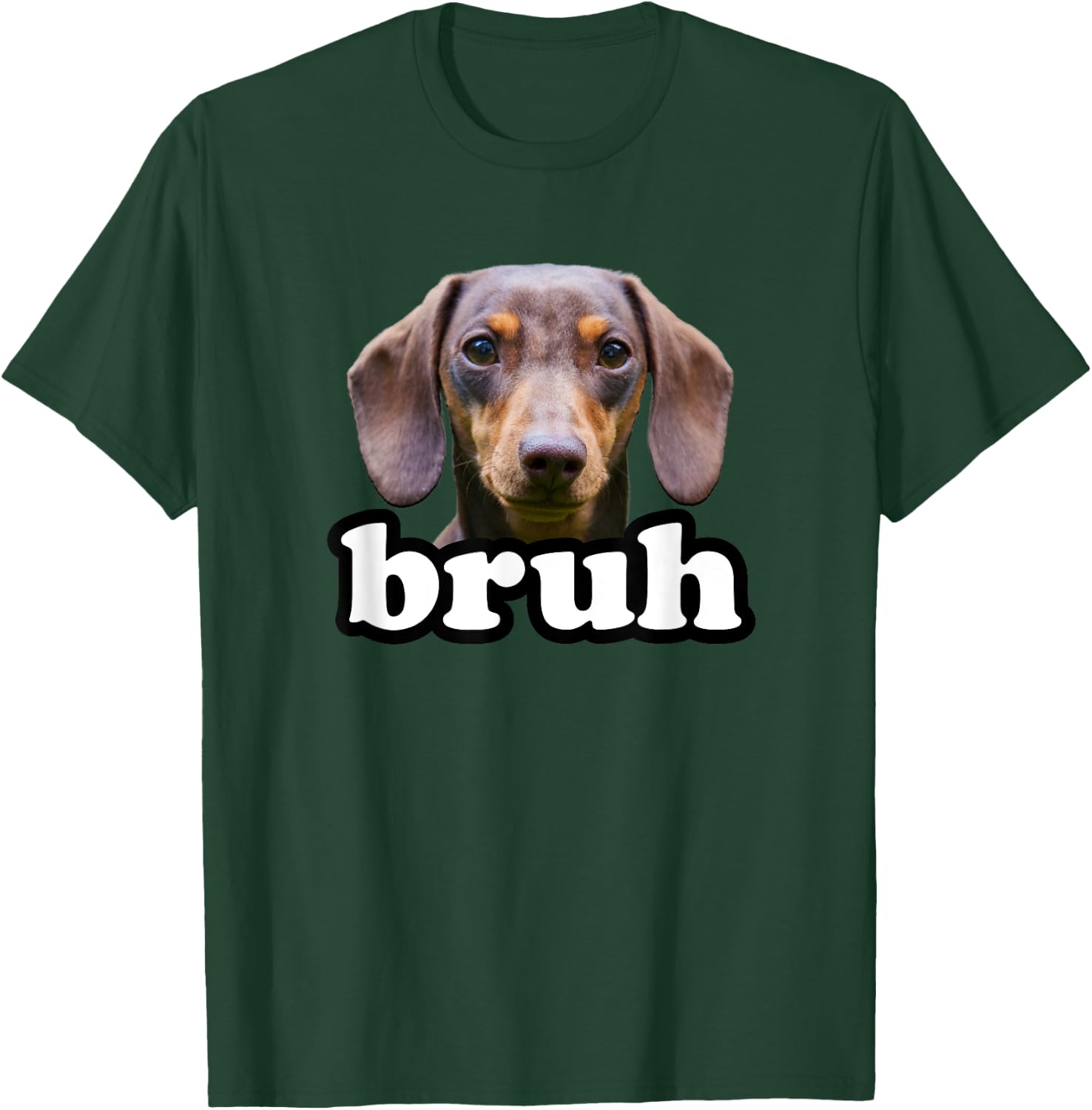 Dachshund Bruh Meme Dog Owner Funny Dachshund Teens Boys T-Shirt - T-Shirt | Forest