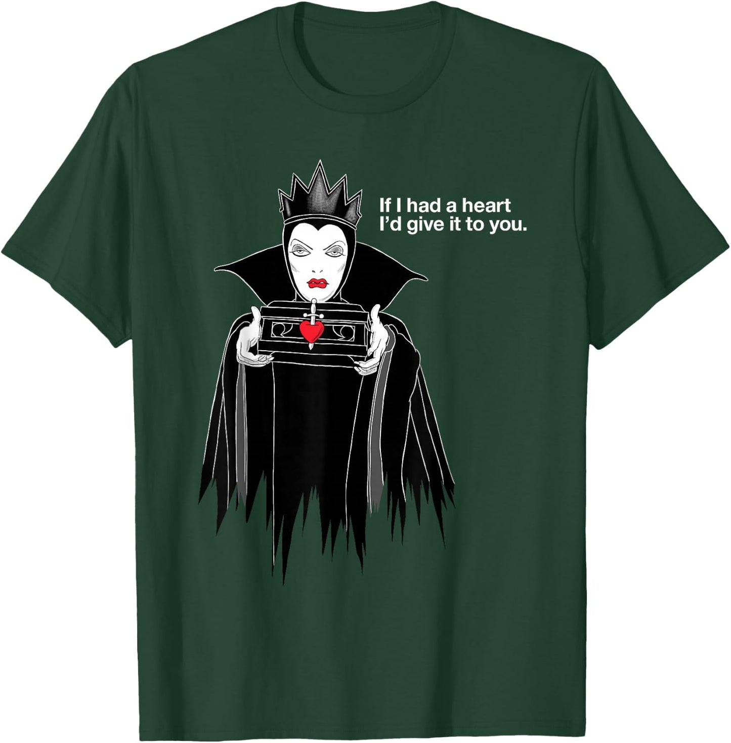 Disney Villains Evil Queen If I Had A Heart T-Shirt - T-Shirt | Forest
