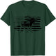 Moose American Flag Vintage Patriotic Hiking T-Shirt - T-Shirt | Forest