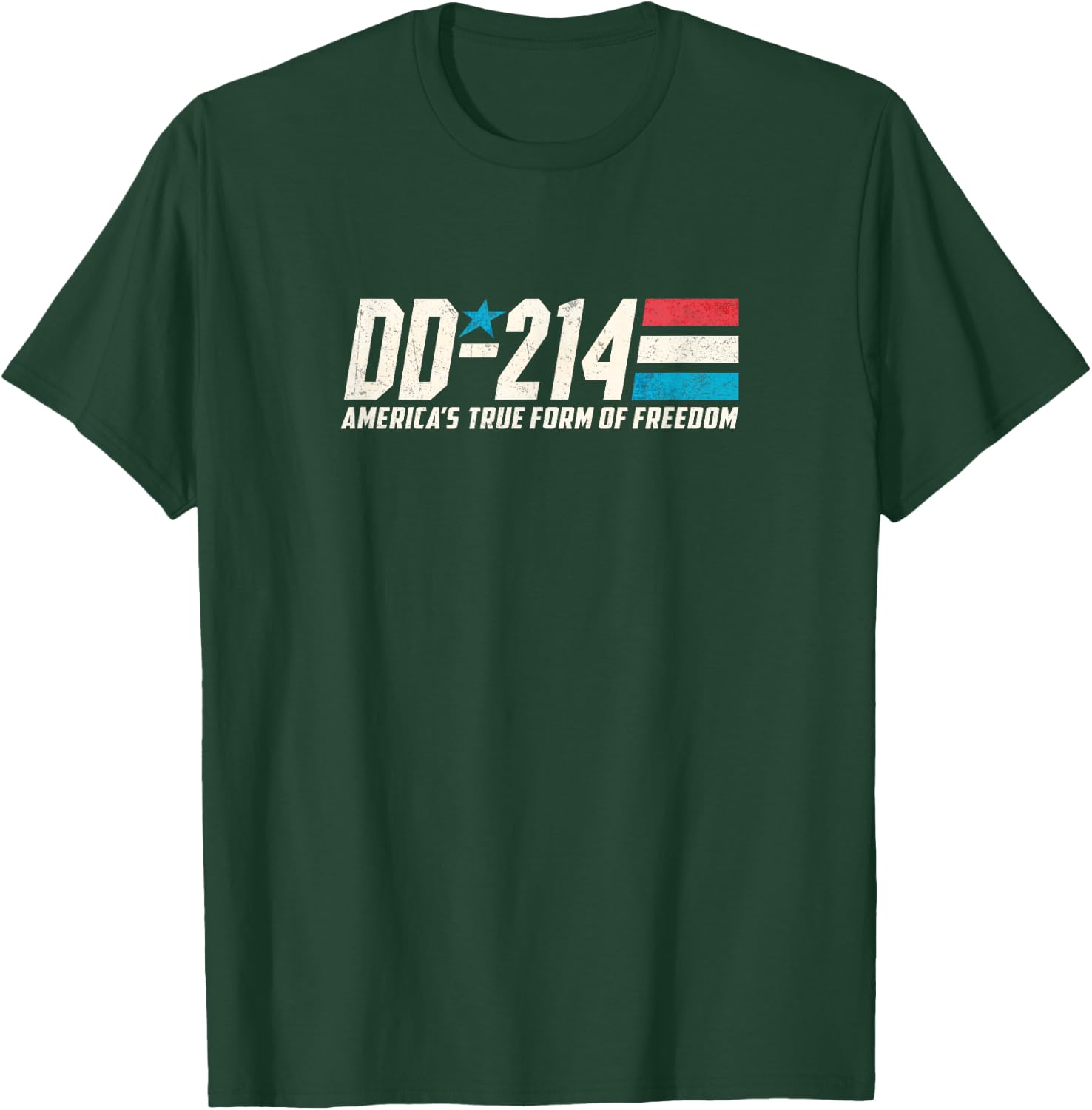 DD-214 Armed Forces Military Alumni Vintage Veteran T Shirt T-Shirt - T-Shirt | Forest