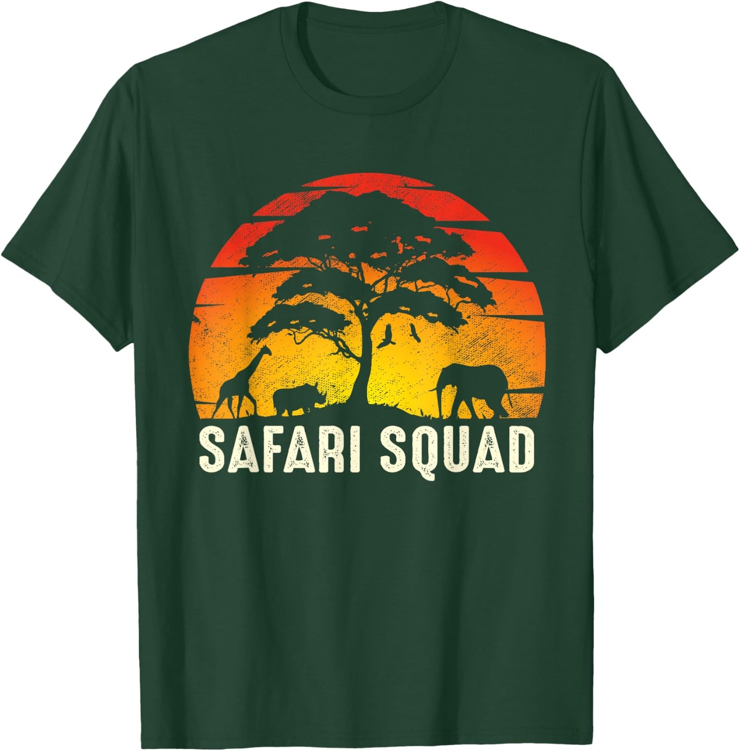African Family Vacation Safari Squad Funny Matching Trip T-Shirt - T-Shirt | Forest