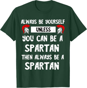 Spartan Spartacus Warrior Soldier Gladiators Helmet Sparta T-Shirt - T-Shirt | Forest