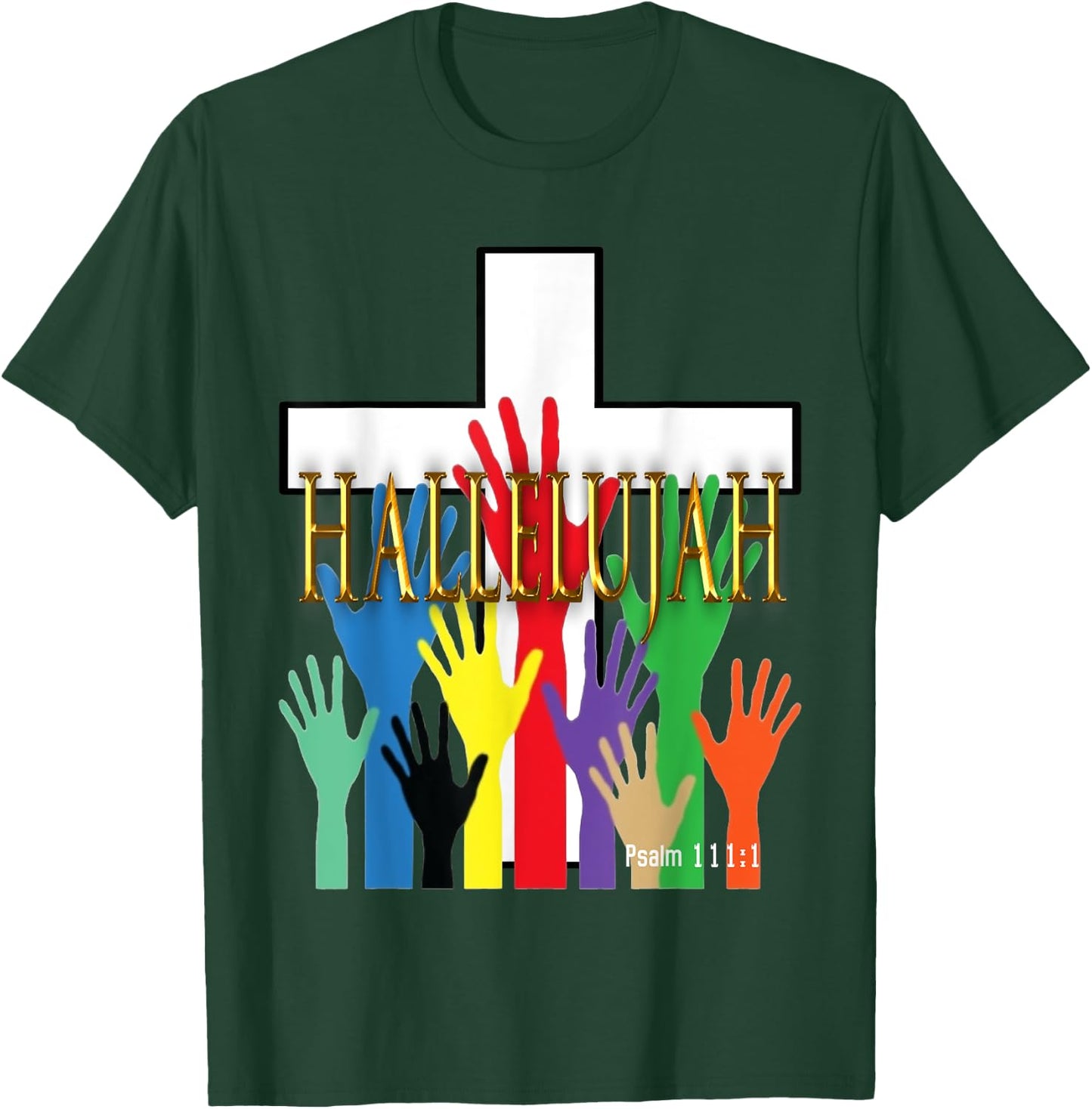 Hallelujah Religious T-Shirt - T-Shirt | Forest