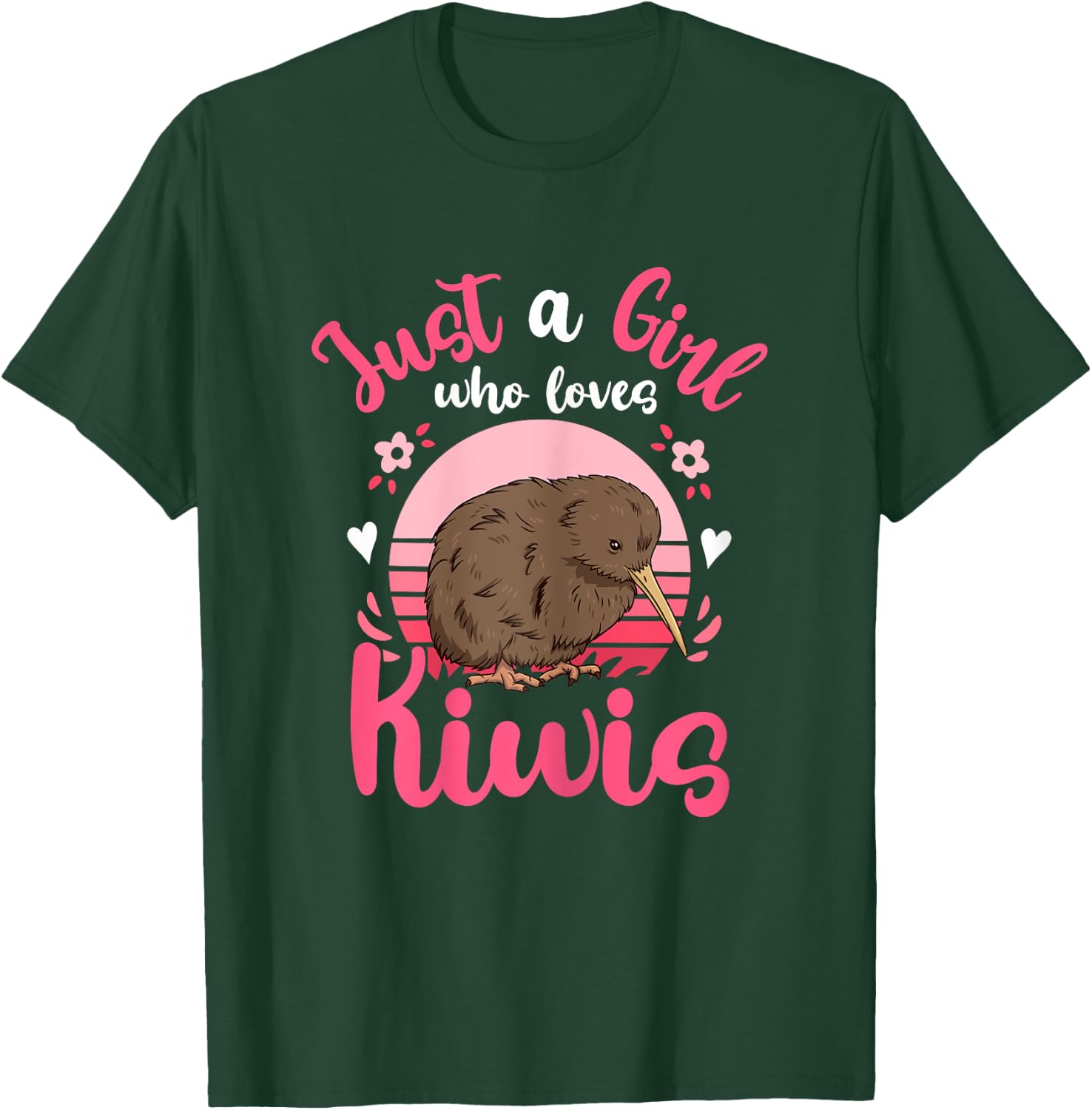 Kiwi Birds Just a Girl Who Loves Kiwis T-Shirt - T-Shirt | Forest