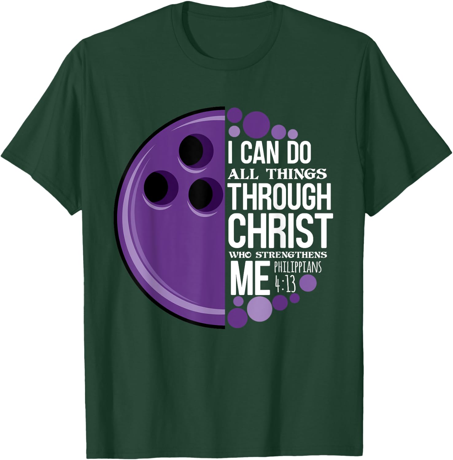 Christian Bowling Funny Personalized Team Gift Women T-Shirt - T-Shirt | Forest