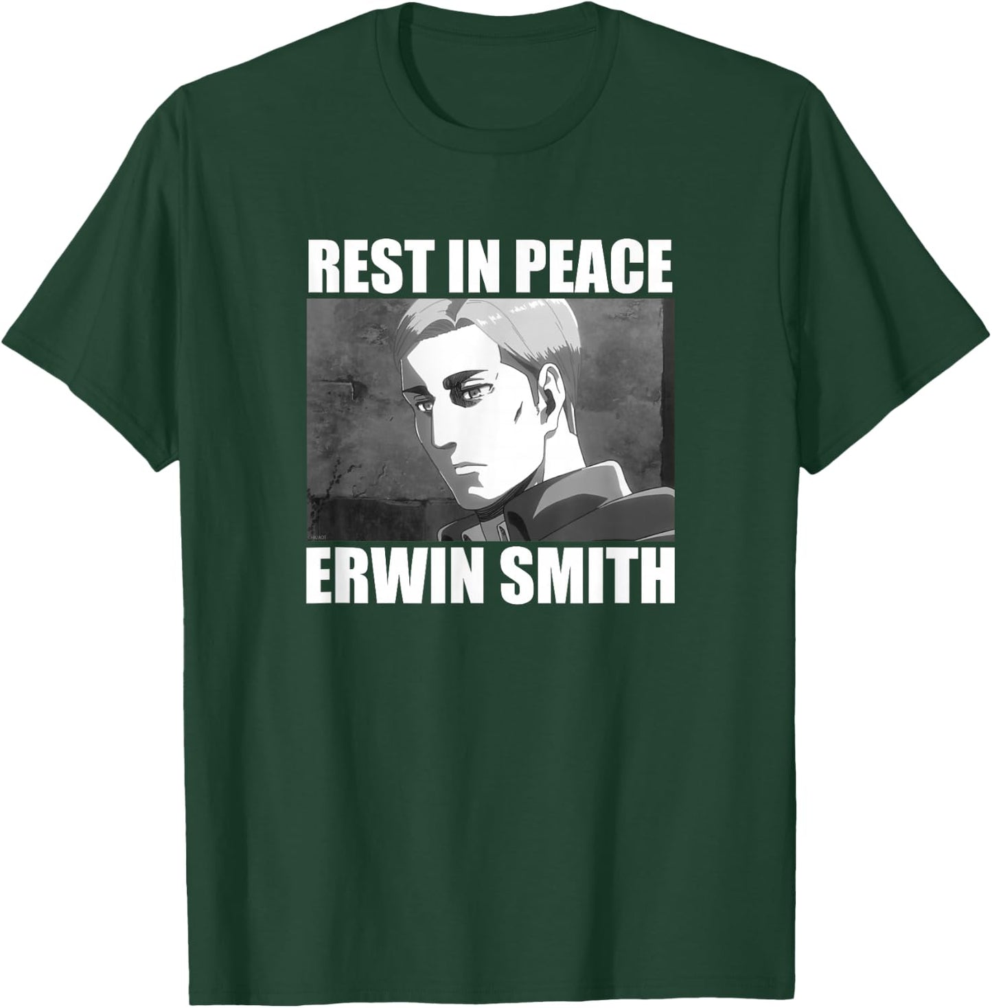 Attack on Titan Season 3 Rest in Peace Erwin Smith Anime T-Shirt - T-Shirt | Forest