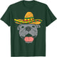 Pitbull Face Sombrero Cute Cinco De Mayo Mexican Pittie Dog Men Women Kids T-Shirt - T-Shirt | Forest