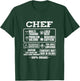 Funny Chef Cooking Gift Kitchen Women Men Food T-Shirt - T-Shirt | Forest