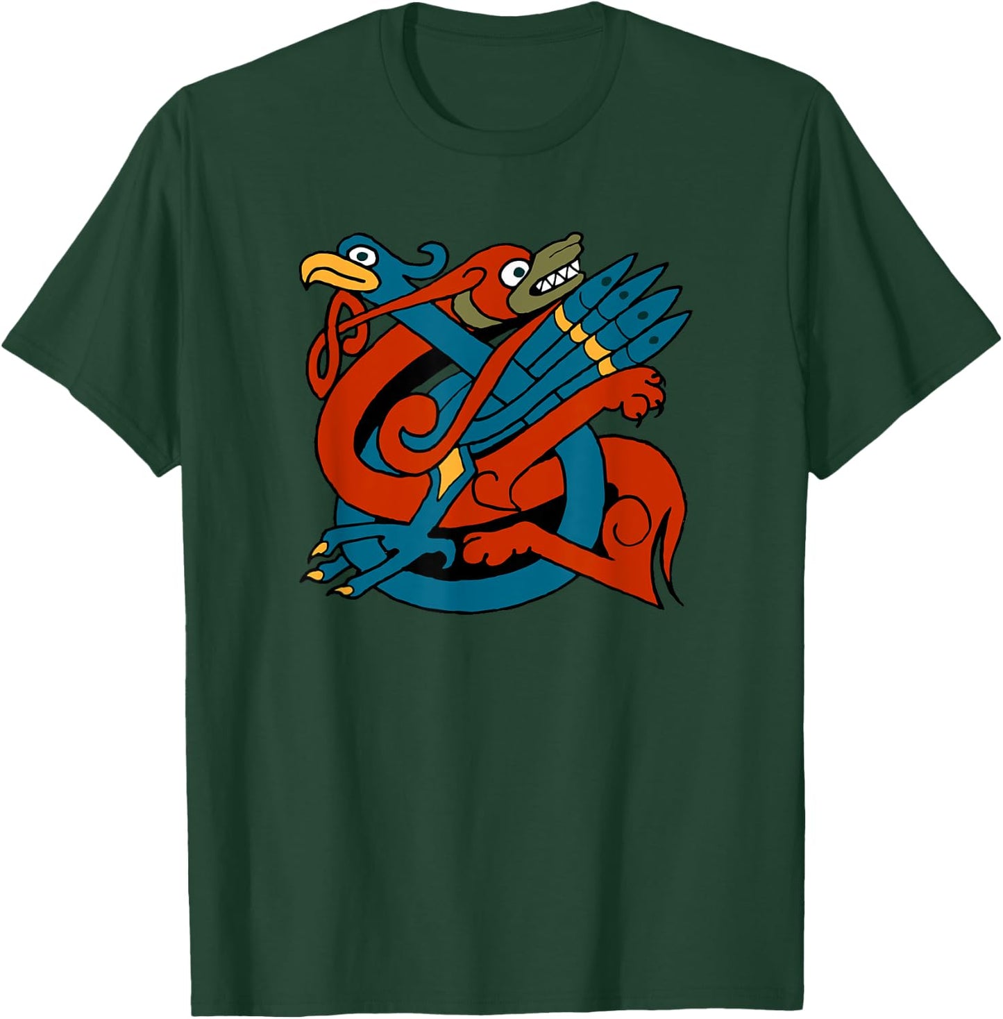 Celtic Design of Dog and Bird - Celts of the World T-Shirt - T-Shirt | Forest