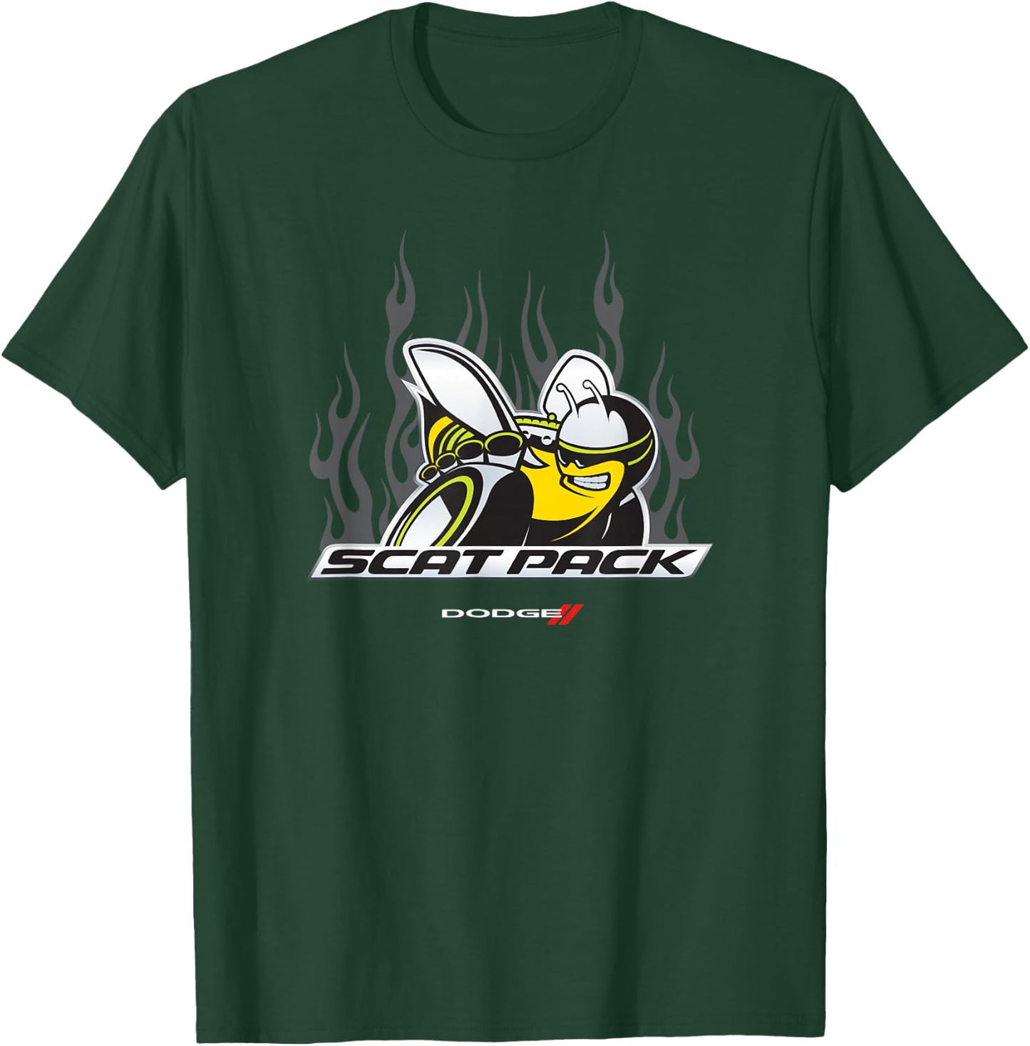 Dodge Scat Pack Flames T-Shirt - T-Shirt | Forest