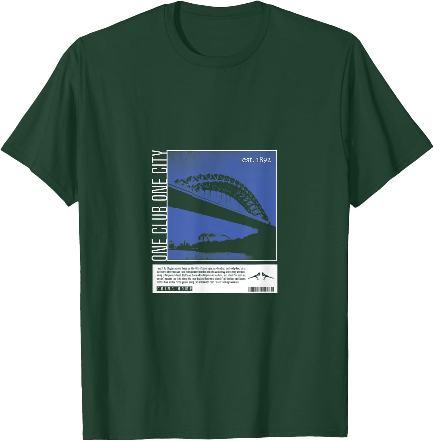 Newcastle United One Club One City NUFC T-Shirt - T-Shirt | Forest