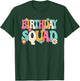 Groovy Birthday Squad Men Women Boys Girls Teens Kids T-Shirt - T-Shirt | Forest
