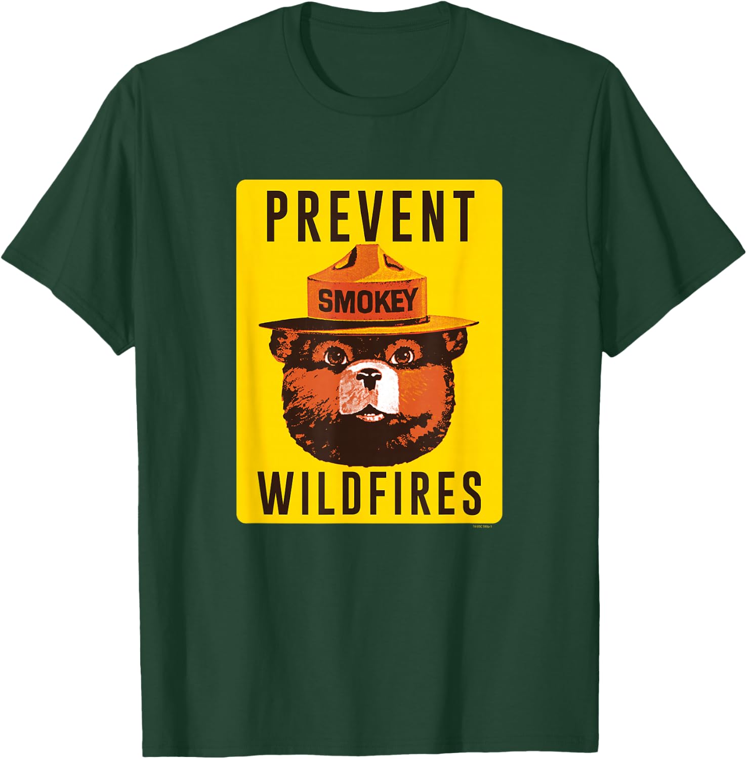 Smokey Bear Prevent Wildfires Vintage Sign Fire Prevention T-Shirt - T-Shirt | Forest