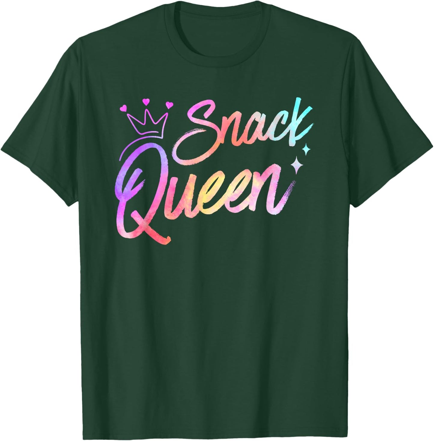 Snack Queen Funny Food Snacking Cooking Eating Snack Lover T-Shirt - T-Shirt | Forest