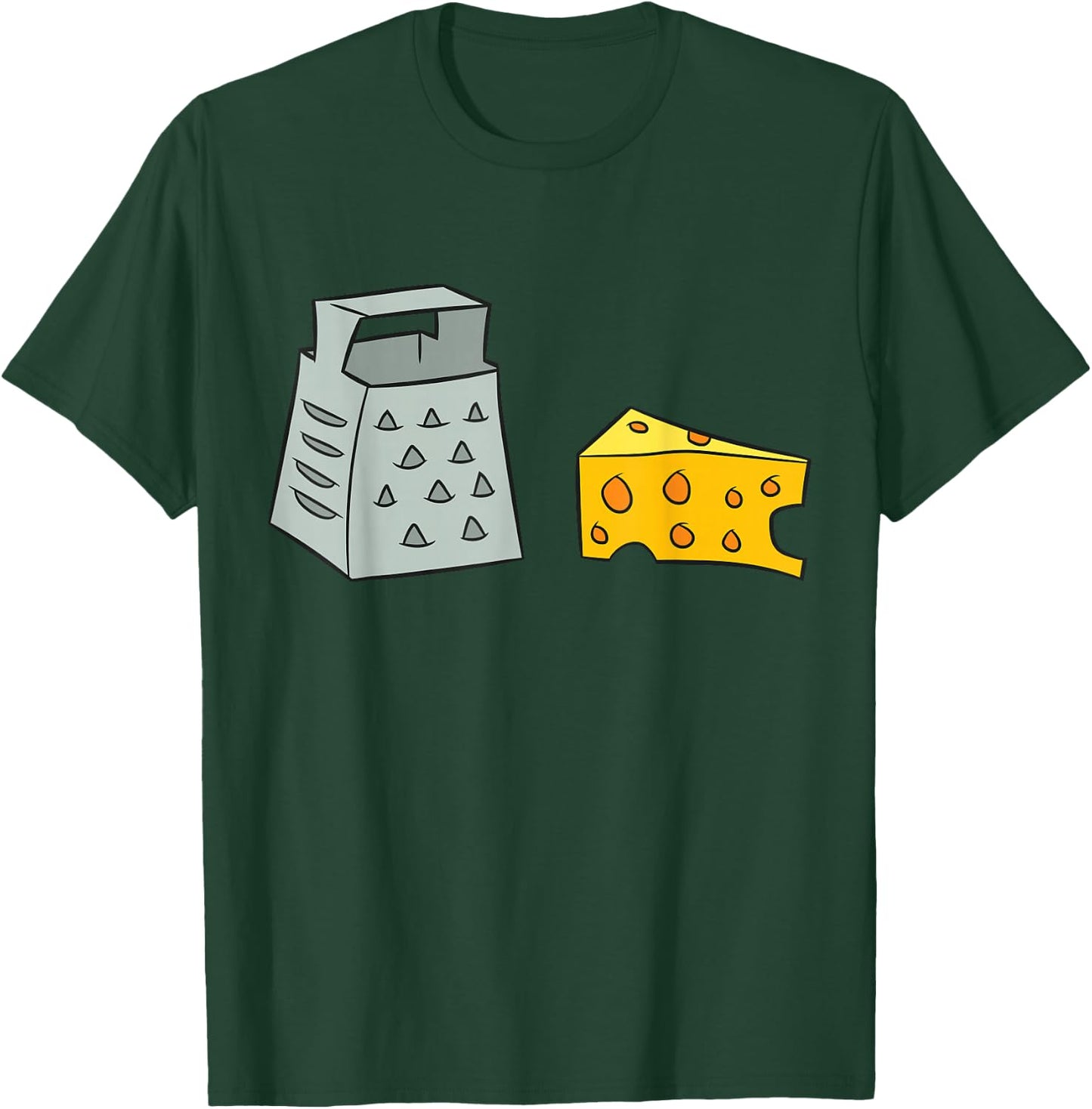 Cheese Lovers Gift Cheese Grater and Cheese T-Shirt - T-Shirt | Forest