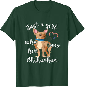 Chihuahua Girl Chiwawa Dog Puppy Dog Owner Pet T-Shirt - T-Shirt | Forest