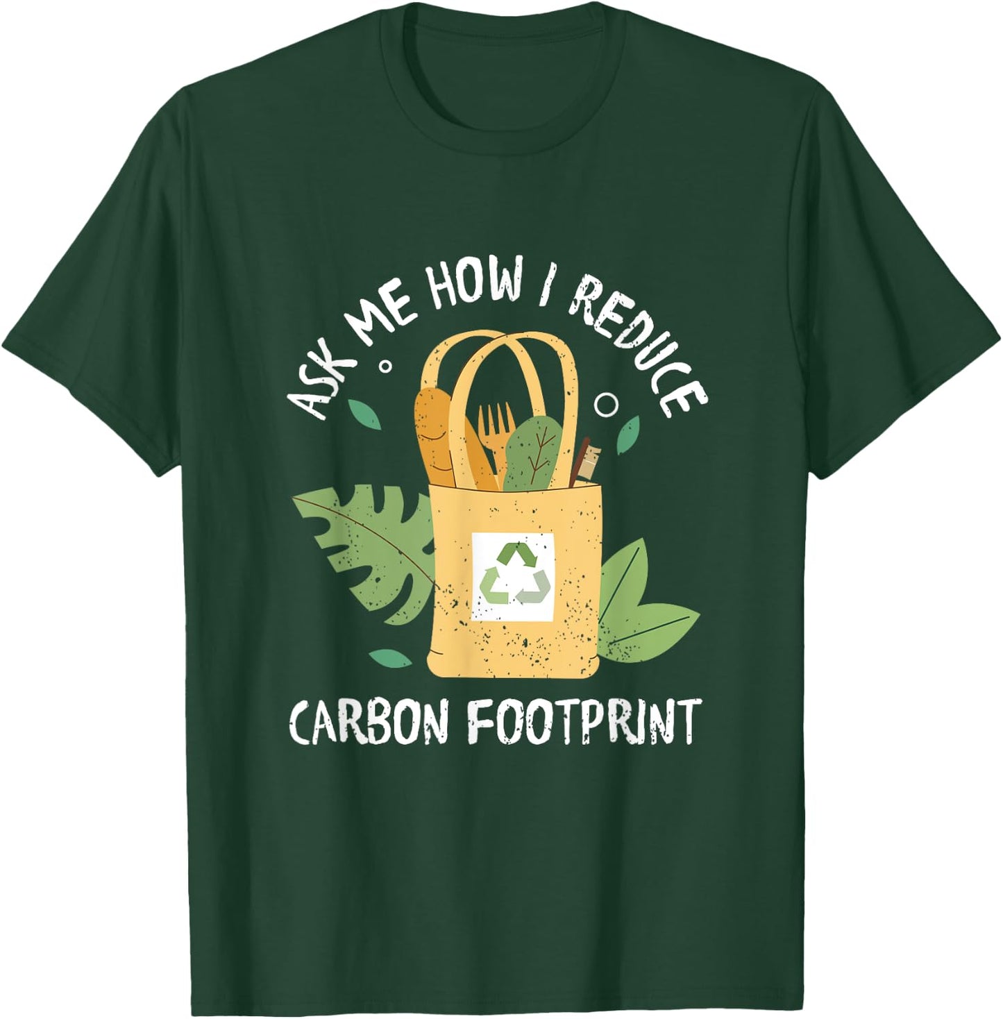 Carbon Footprint eco-friendly grocery online shopping T-Shirt - T-Shirt | Forest