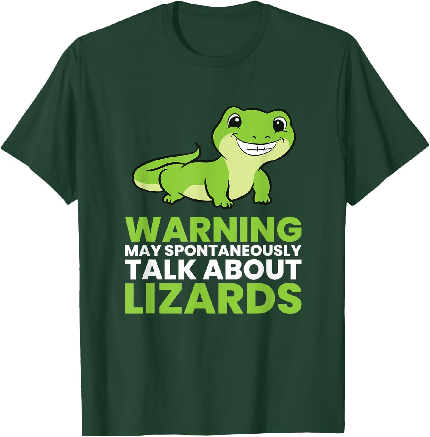 Lizard Reptiles Warning May Spontaneously Talk About Lizards T-Shirt - T-Shirt | Forest