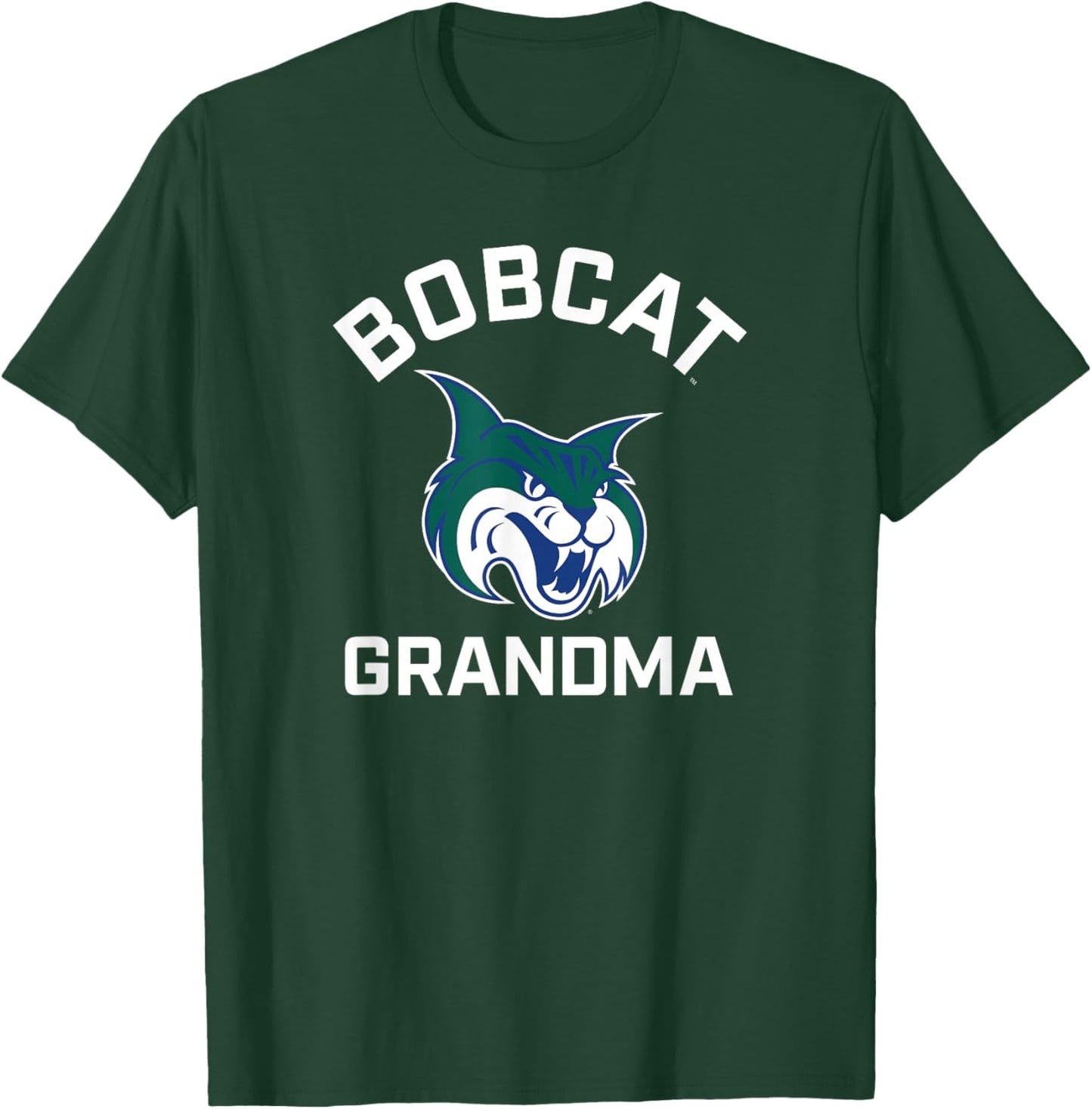 Georgia College GCSU Bobcats Arched Grandma T-Shirt - T-Shirt | Forest