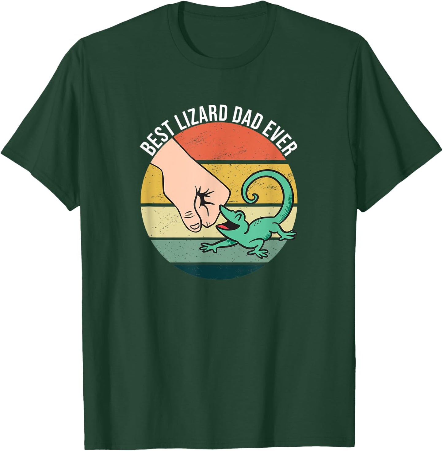 Best Lizard Dad Ever For Lizard Owner T-Shirt - T-Shirt | Forest