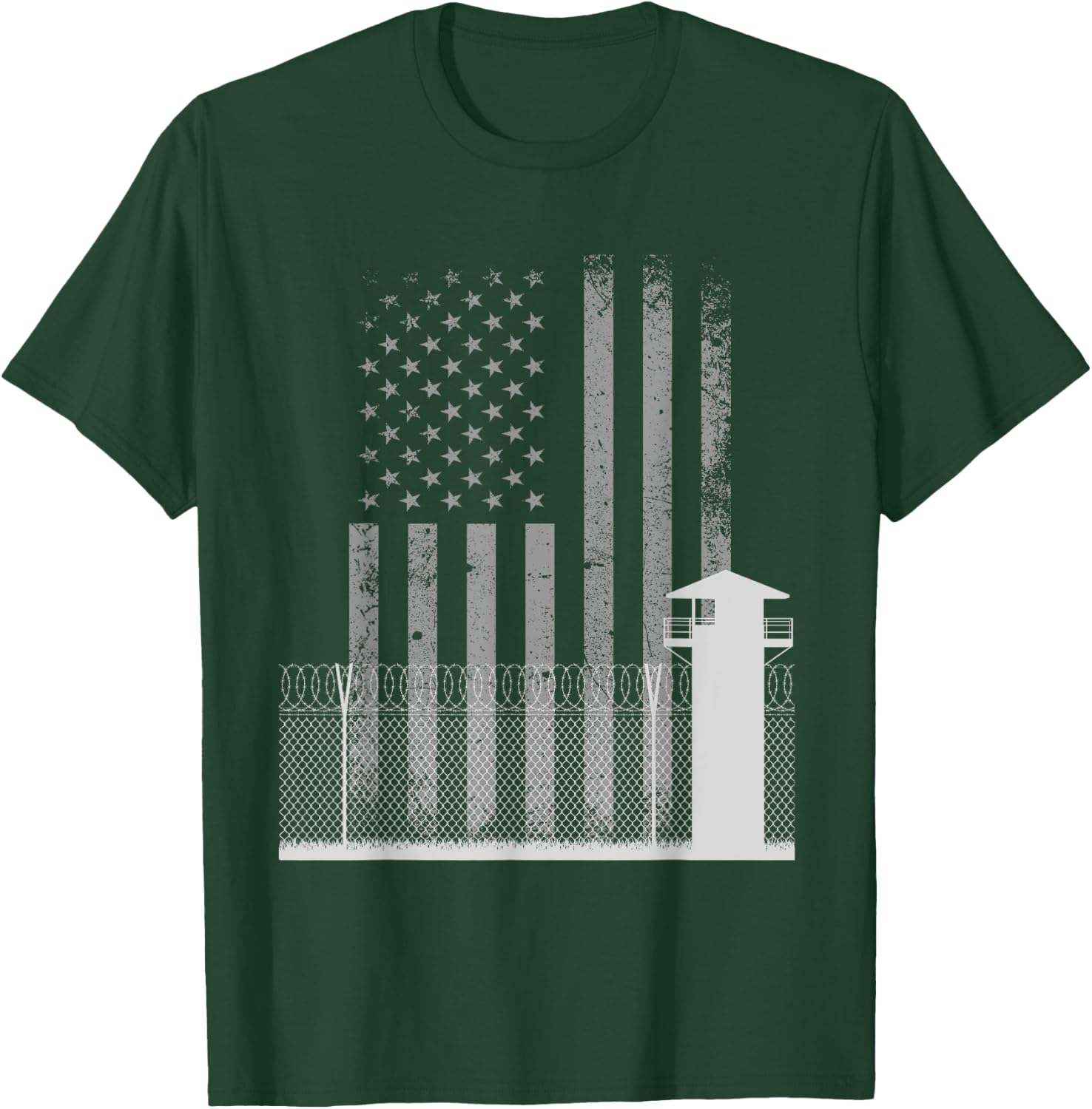 Border Control Patrol USA Conservative Republican Security T-Shirt - T-Shirt | Forest