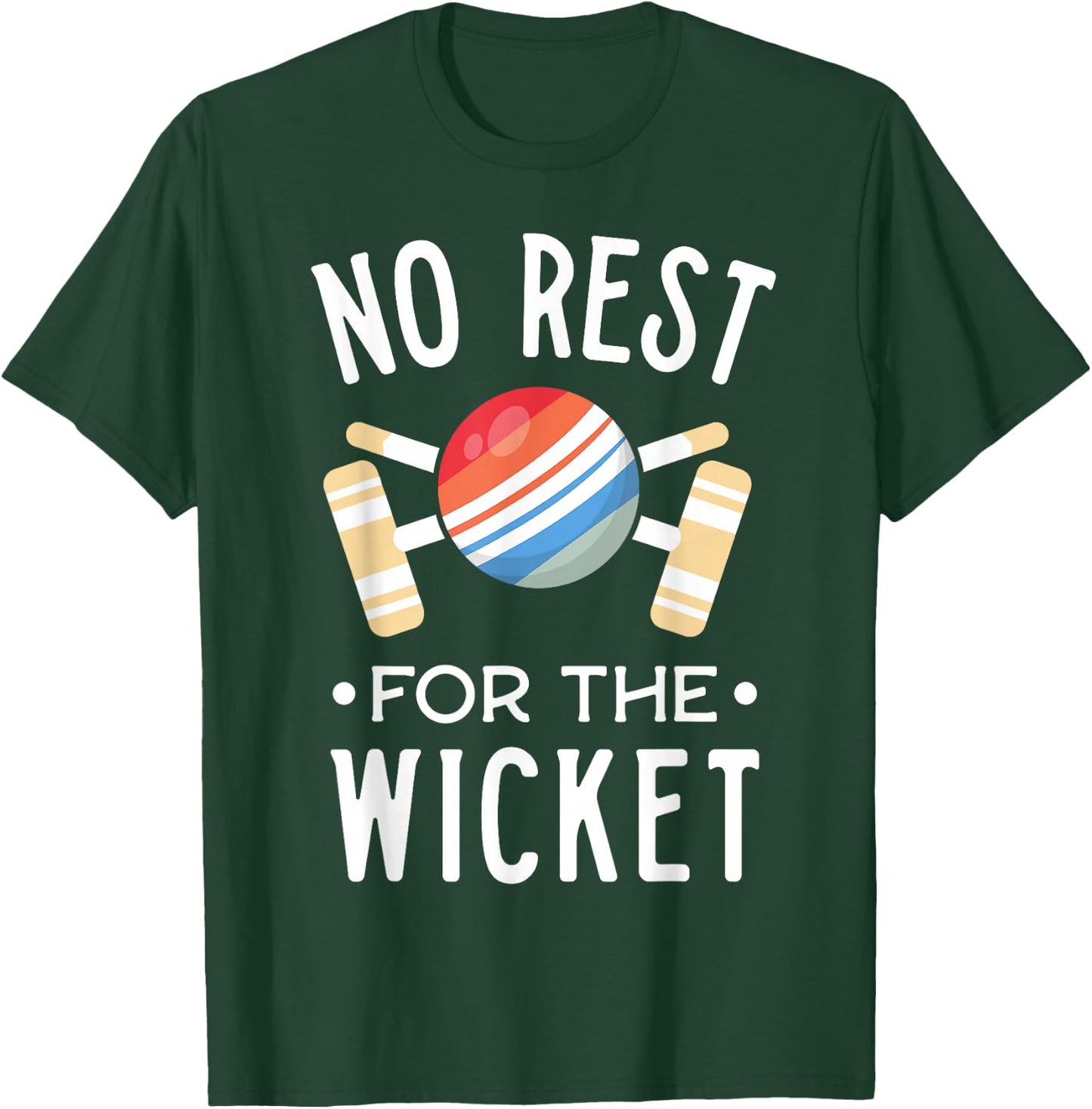 Funny Croquet Shirt Rest For The Wicket Club Coach Gift T-Shirt - T-Shirt | Forest