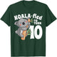10 Year Old Koala Birthday Koalafied Girl 10th Girls Gift T-Shirt - T-Shirt | Forest