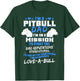 Pitbull Pit Bull Terrier Owner Dog Lover Dad Breeders Daddy Men Women T-Shirt - T-Shirt | Forest