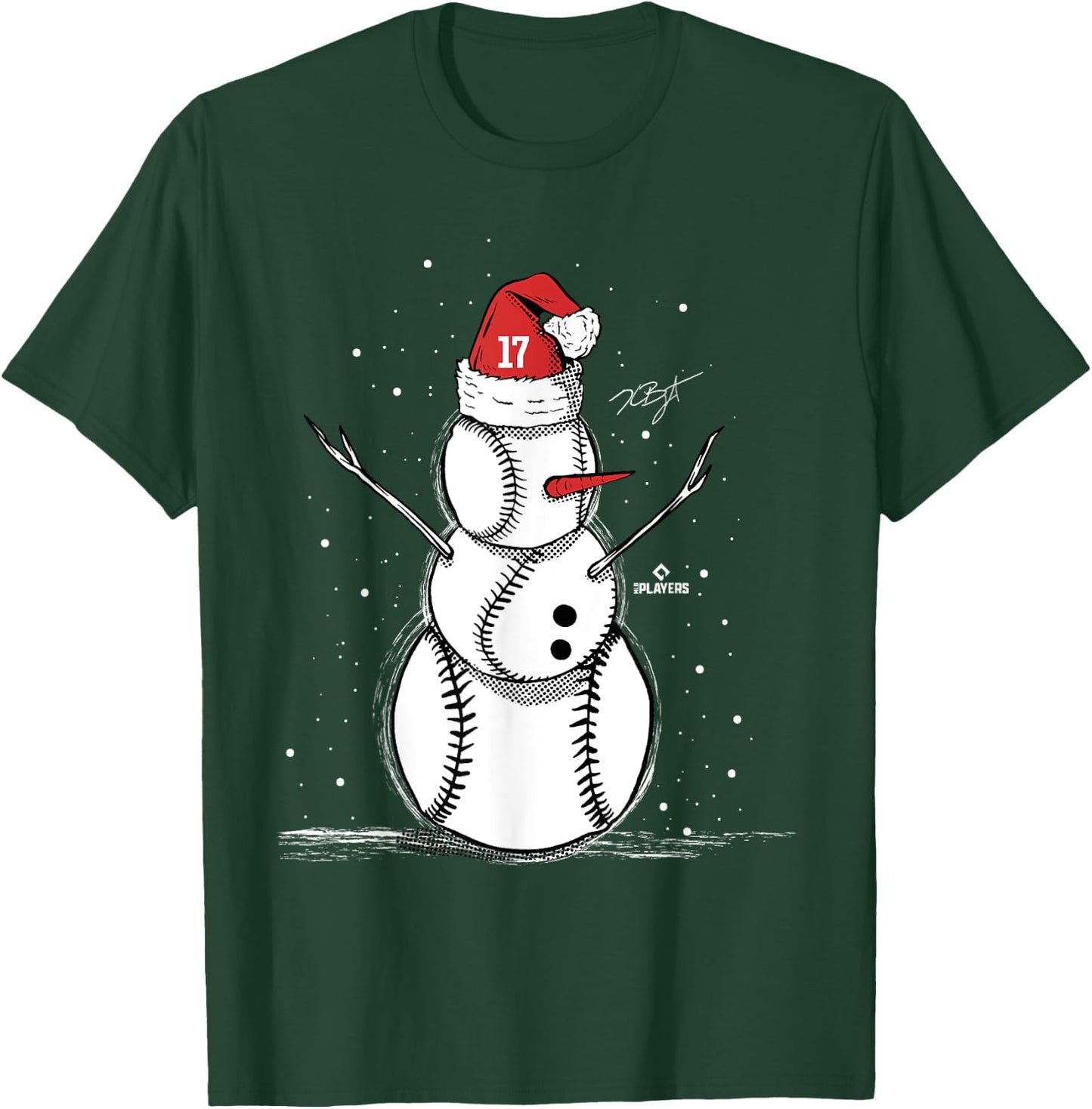 Kris Bryant Baseball Snowman T-Shirt - T-Shirt | Forest