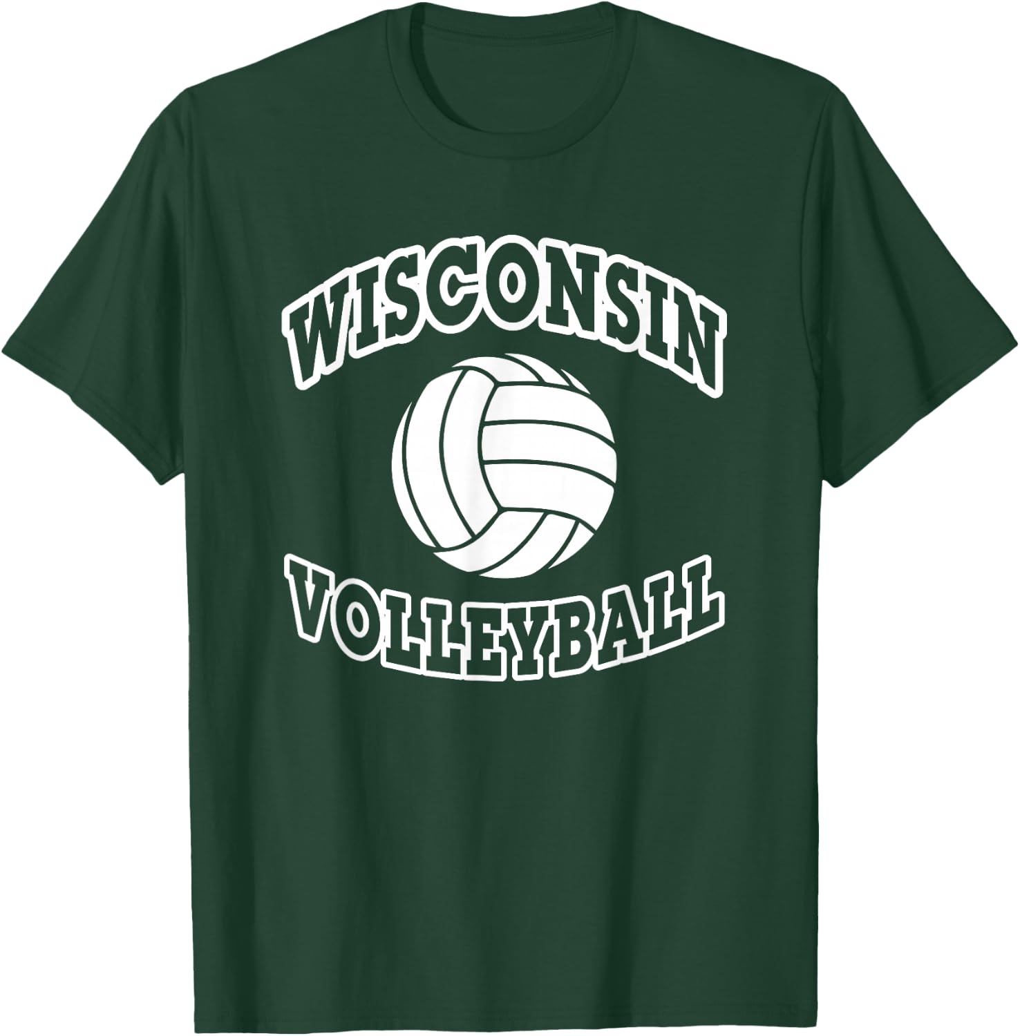 Wisconsin Volleyball Classic Style T-Shirt - T-Shirt | Forest