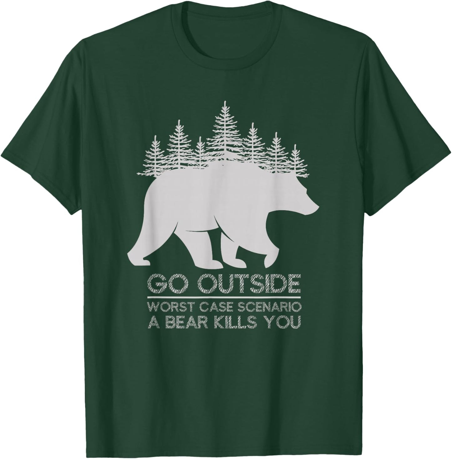 Outdoor Activities Nature Lovers Mountaineering Camping T-Shirt - T-Shirt | Forest