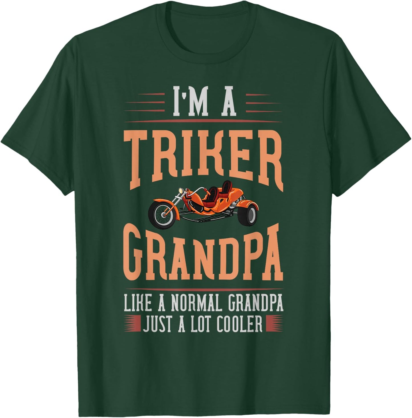 Trike Motorcycle Three Wheeler Bike T-Shirt - T-Shirt | Forest
