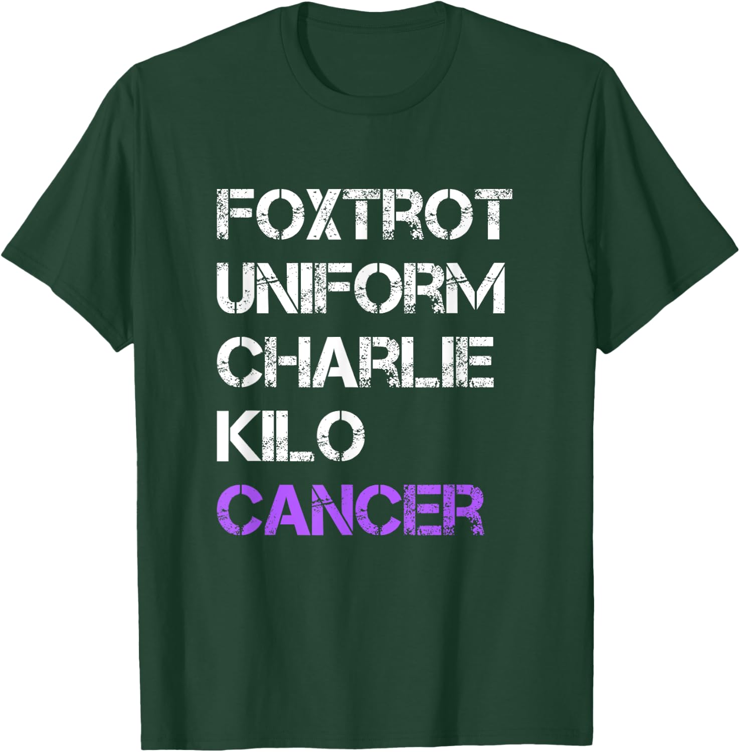 Foxtrot Uniform Charlie Kilo, Fuck Testicular Cancer T-Shirt - T-Shirt | Forest