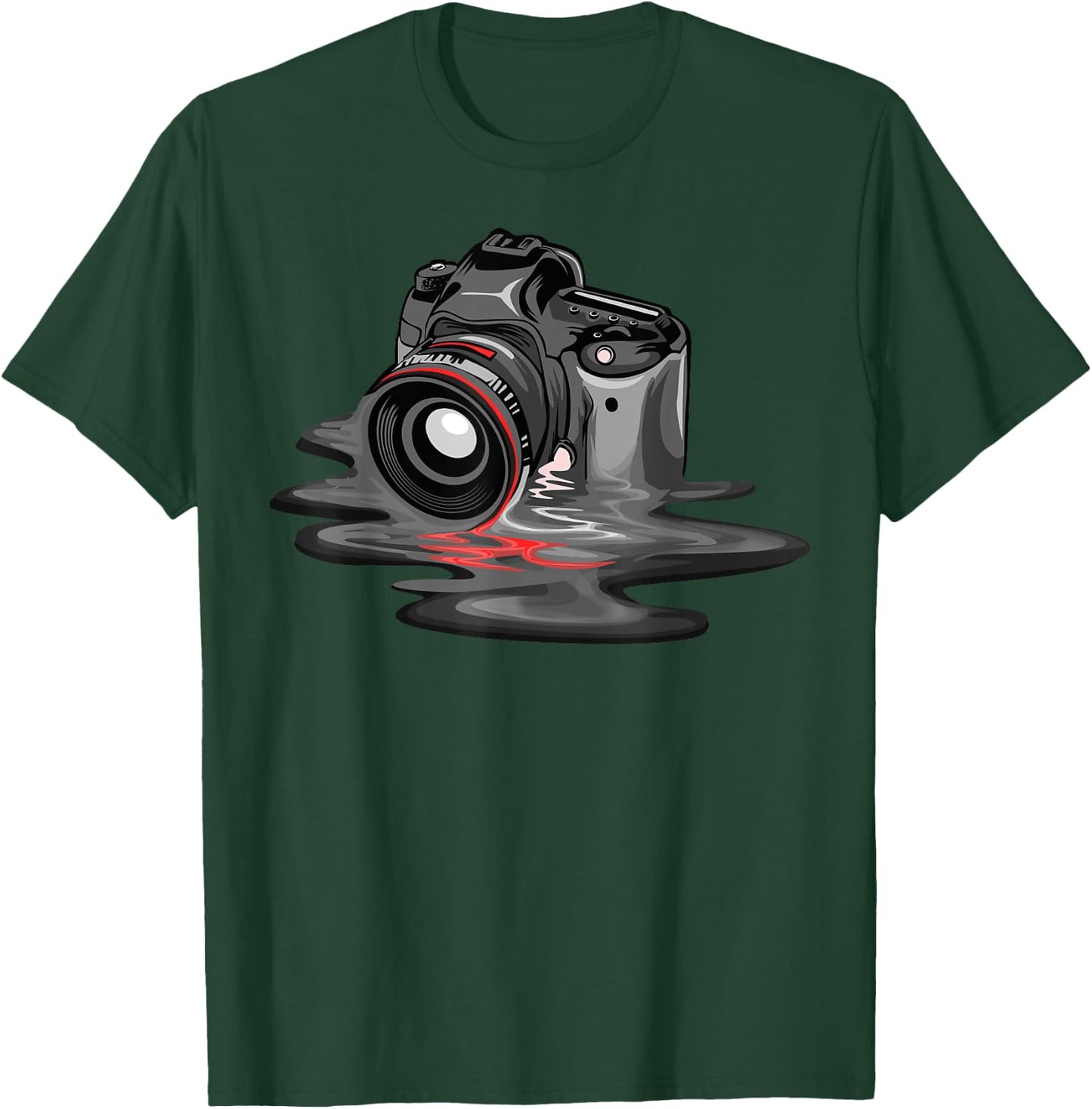 Funny Camera Gift Photographers Men Women Photography T-Shirt - T-Shirt | Forest