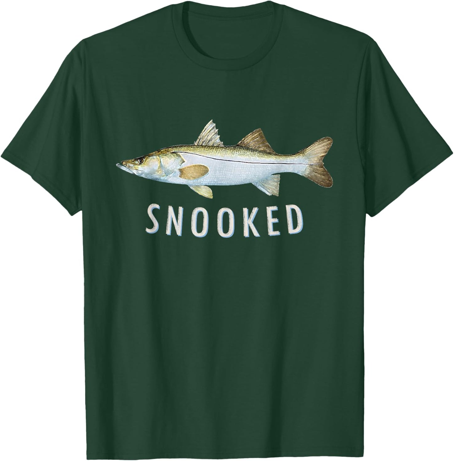 Snook Fishing Saltwater Inshore Common Snook Fish Graphic T-Shirt - T-Shirt | Forest