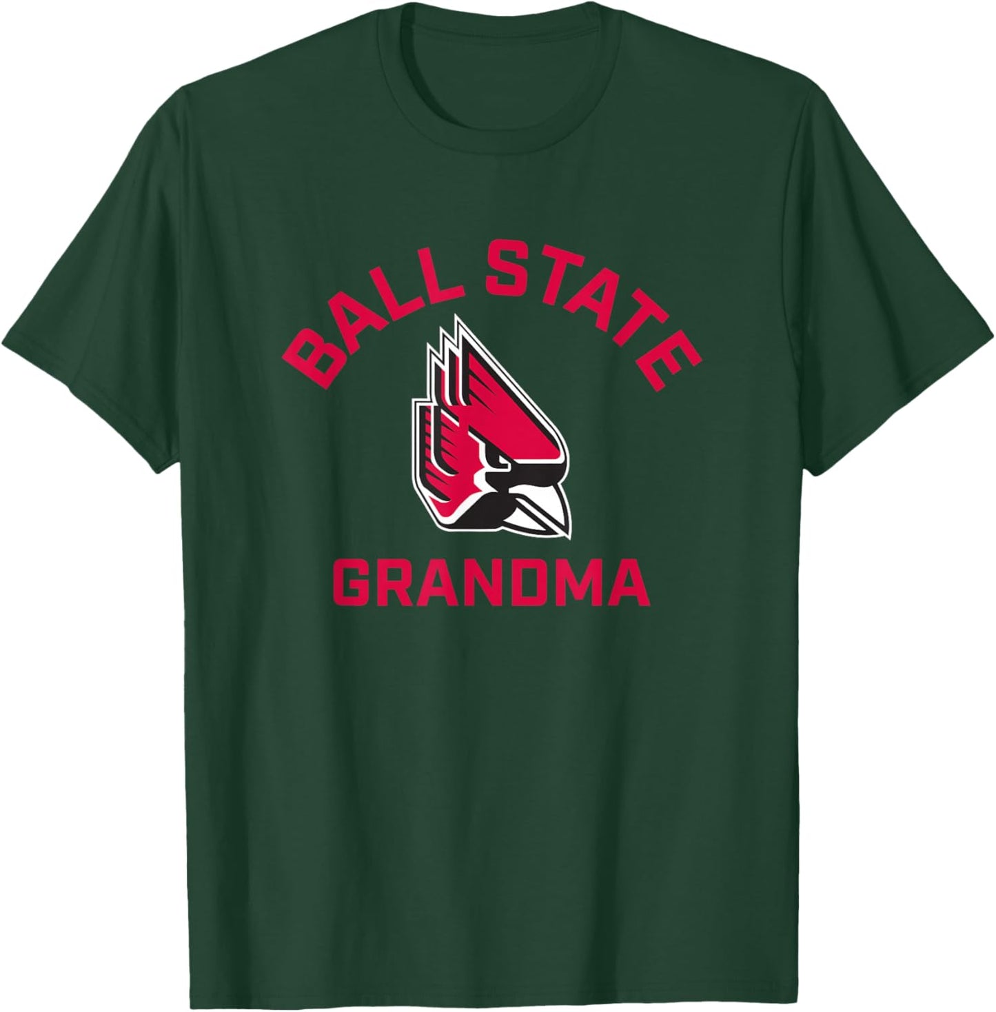 Ball State University Cardinals Arched Grandma T-Shirt - T-Shirt | Forest
