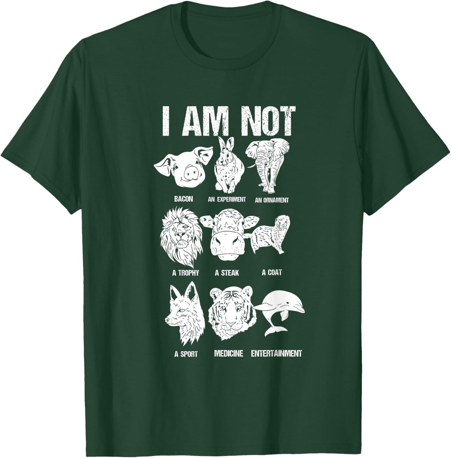 Animal Rights Animal Protection Go Vegan T-Shirt - T-Shirt | Forest