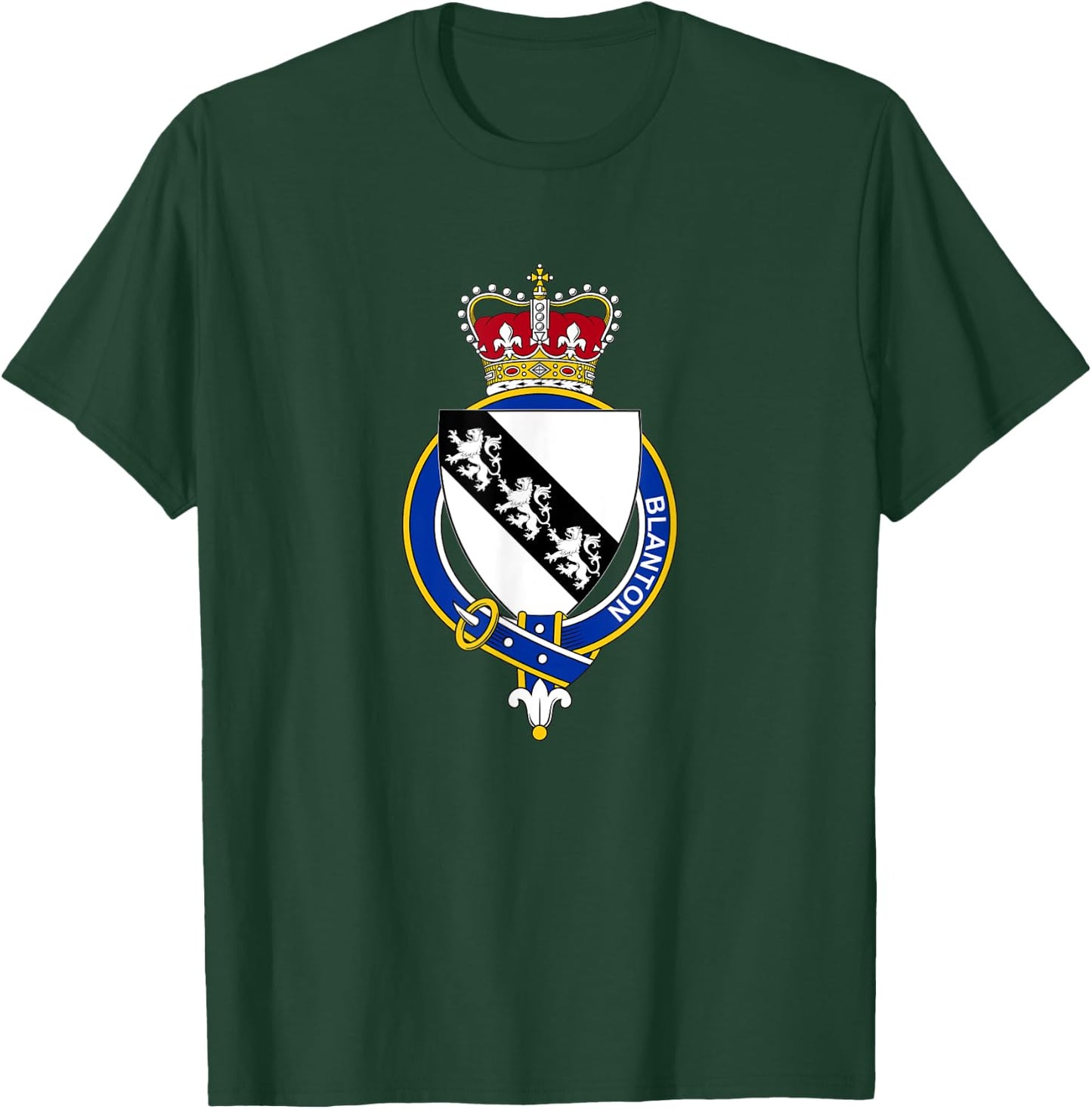 Blanton Coat of Arms - Family Crest T-Shirt - T-Shirt | Forest