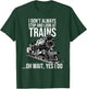 Funny Train Gift Women Kids Cool Railway Joke Lover T-Shirt - T-Shirt | Forest