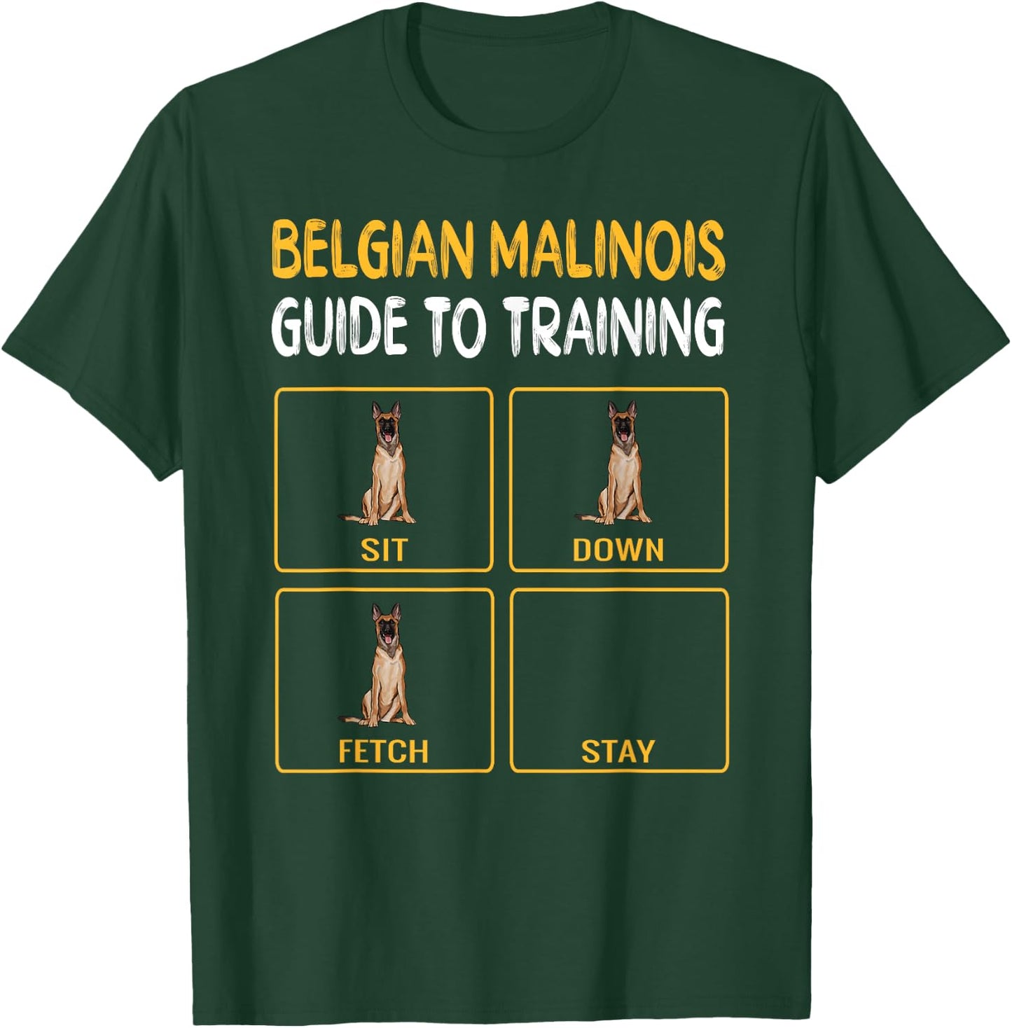 Funny Belgian Malinoi Guide To Training Dog Obedience Women T-Shirt - T-Shirt | Forest