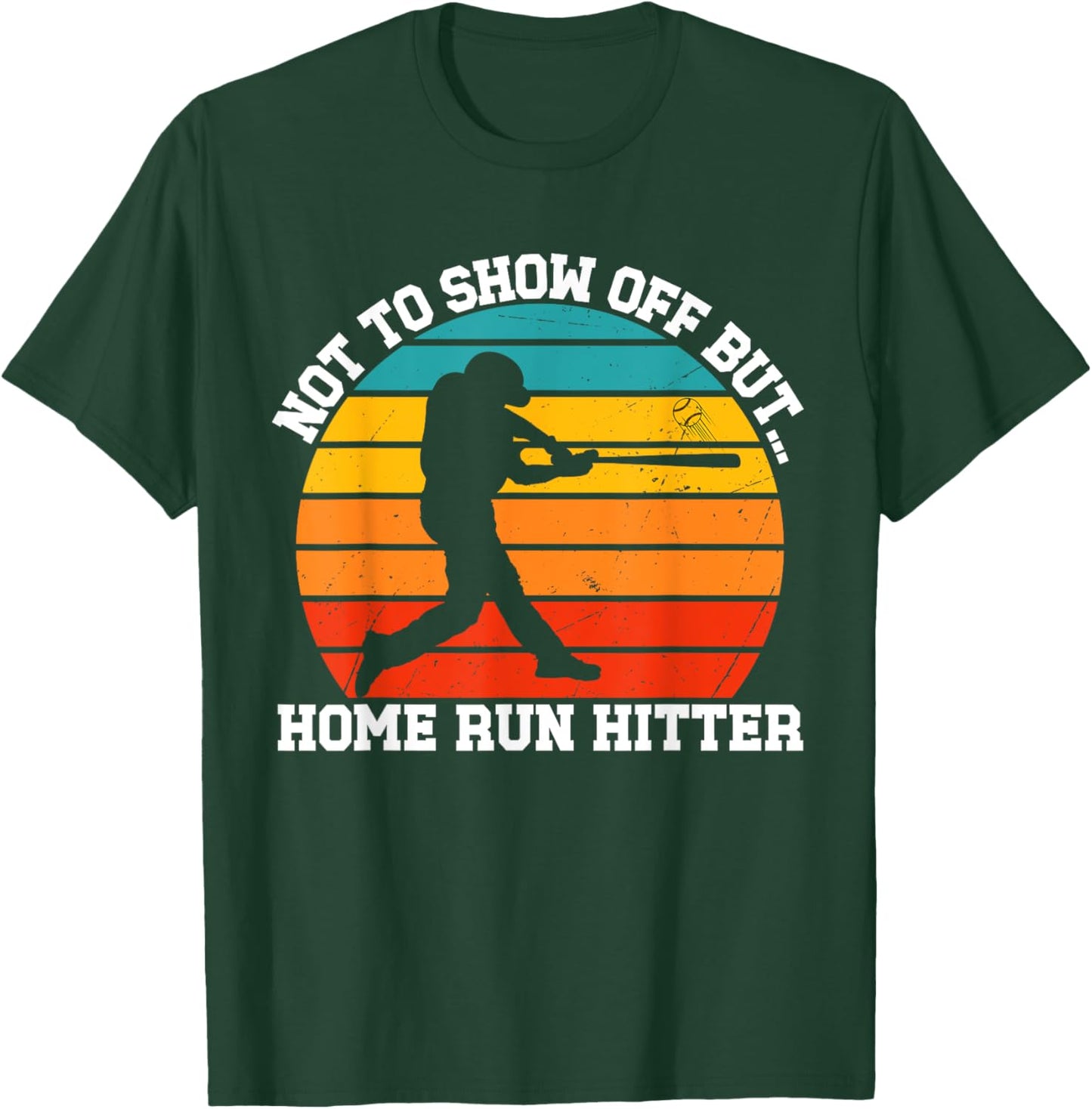 Funny Baseball Player Home Run Celebration Batter T-Shirt - T-Shirt | Forest