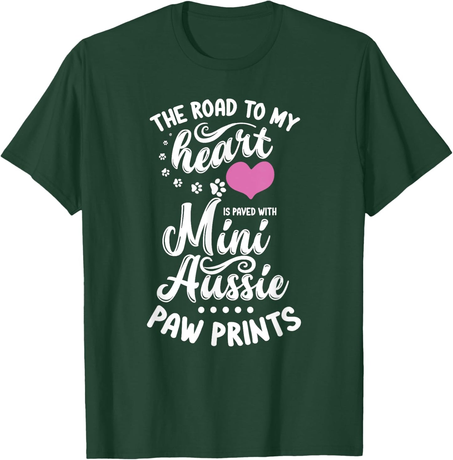 Miniature Australian Shepherd Lover Toy Dog Mini Aussie Mom Women Kids T-Shirt - T-Shirt | Forest