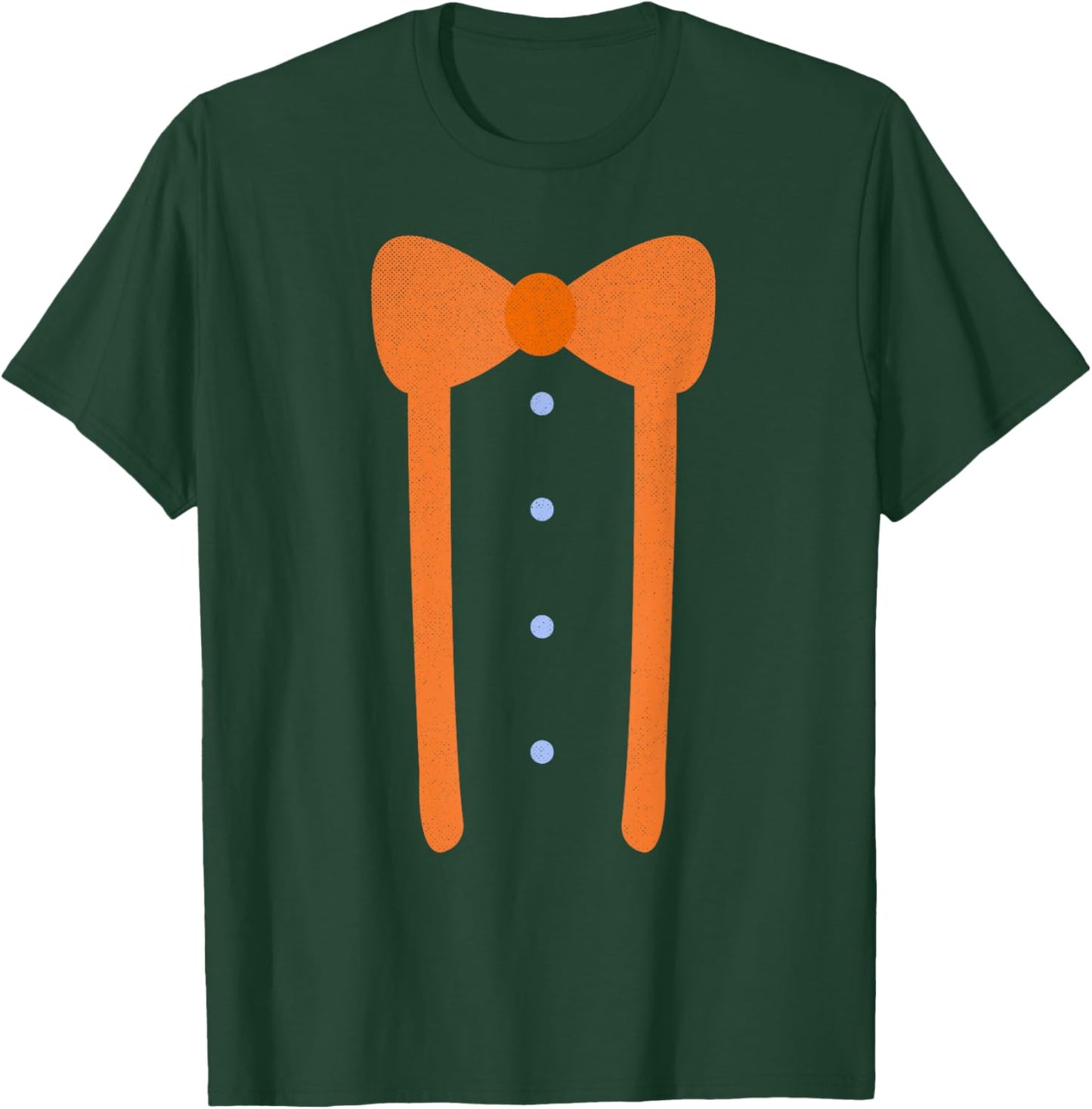 Cute Bow Tie and Suspenders Funny Lazy Halloween Costume T-Shirt - T-Shirt | Forest